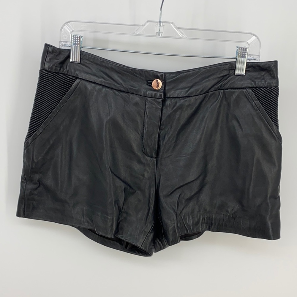 Ted Baker leather shorts